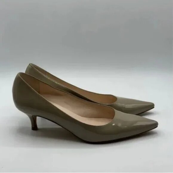 LK Bennett Women's Audrey Pointed-toe Patent Leather Court Shoes Size 40 - Picture 2 of 9